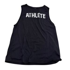Athlete Under Armour womens black top measurements provided gym exercise fitness